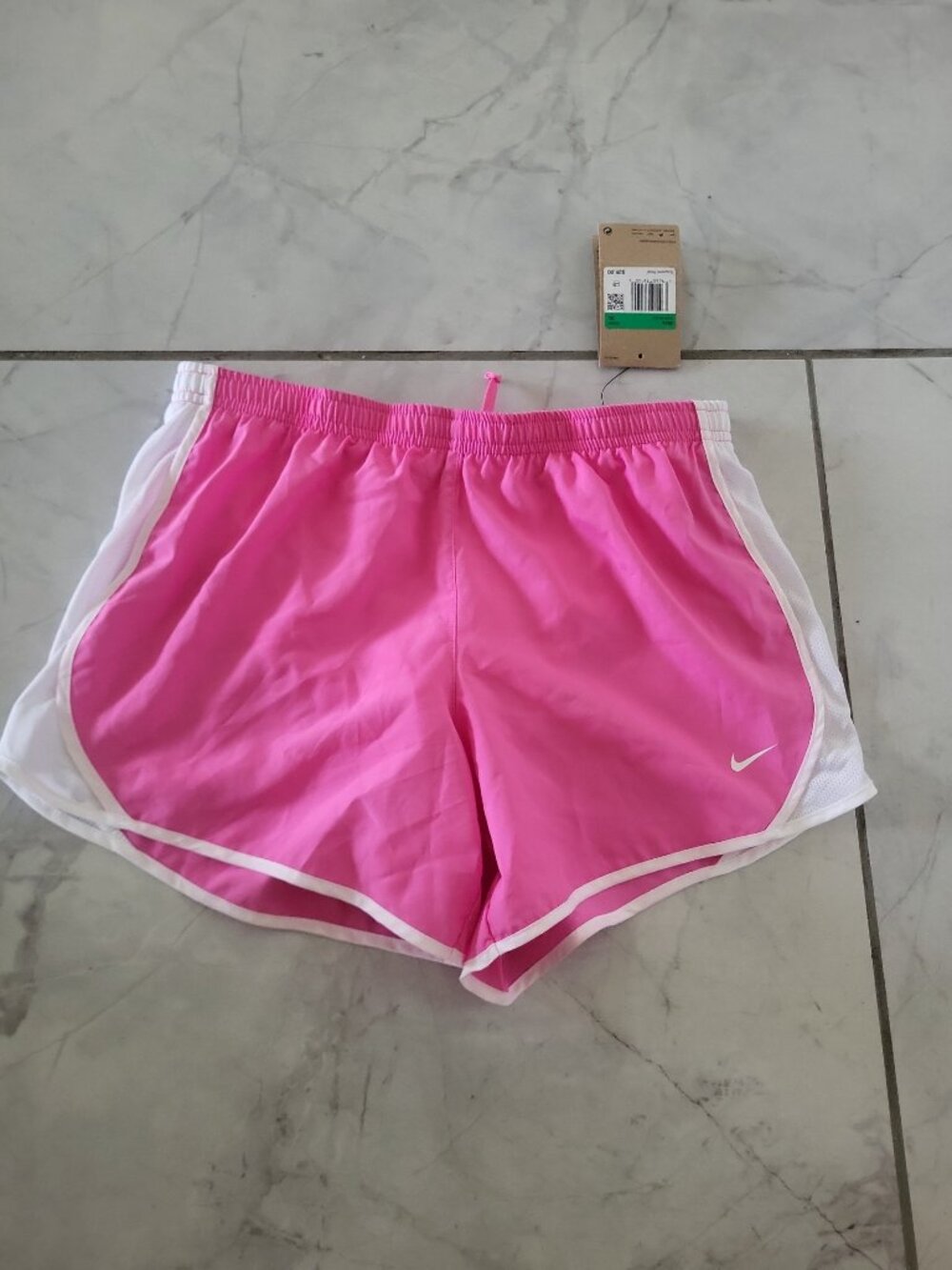 Kid's Girls NIKE Running Shorts Dri-Fit Athletic Lined Pink Size XL